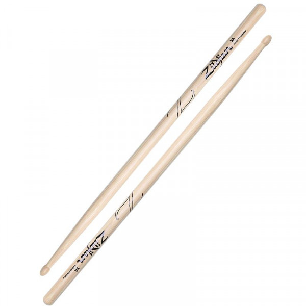 ZILDJIAN Z5A 5A барабанные палочки с деревянным наконечником, материал орех