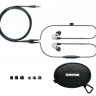 SHURE SE215-CL-UNI-EFS внутриканальные наушники с одним динамическим драйвером, прозрачные.