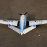Радиоуправляемый самолет Top RC ST Beechcraft Bonanza V35 голубой 1280мм (шасси) PNP