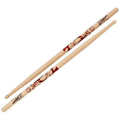 ZILDJIAN ZASDG DAVID GROHL ARTIST SERIES барабанные палочки с деревянным наконечником, именные, материал: орех