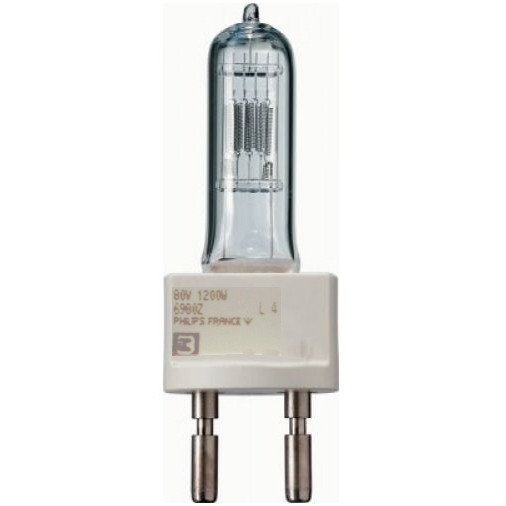 PHILIPS 6980Z/CP110 лампа галогеновая 80V/1200W G22 рес.200 ч