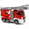 Радиоуправляемая пожарная машина Double Eagle Mercedes-Benz Actros, брызгает водой 1:20