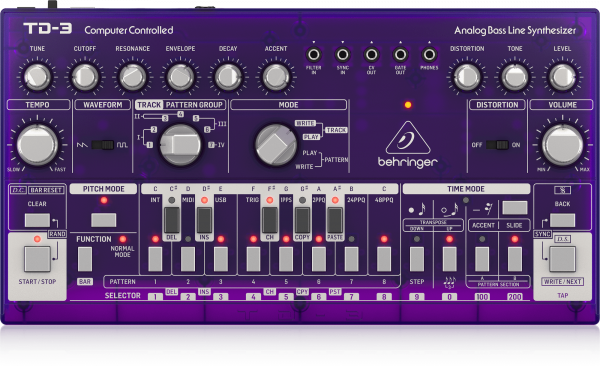 Синтезатор басовой линии Behringer TD-3-GP аналоговый