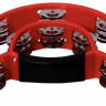 GEWA Jingle wreath Half moon 20 jingles Red тамбурин полукруглый красный, пластик, 20 пар бубенцов