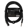 Микрофонный кабель ROCKDALE XF001-5M, разъемы XLR female X stereo jack male, 5 м