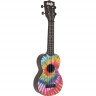 Укулеле-сопрано KALA KA-SU-TIEDYE цвет - черный , рисунок - Tie Dye