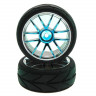 Комплект колес для Himoto Hi5101BL, Голубой Хром
