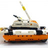 Конструктор CaDA Technic танк-трансформер 2 в 1, инерционный (294 деталей)