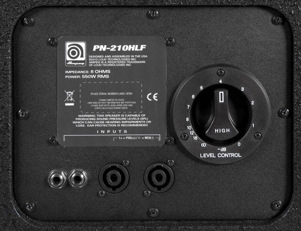 AMPEG-PN-210HLF- басовый кабинет 2х10" + ВЧ драйвер, 550 Вт