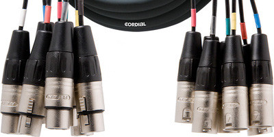 Мультикор Cordial CML 8-0 FM 3 C 8xXLR female/8xXLR male, 3м