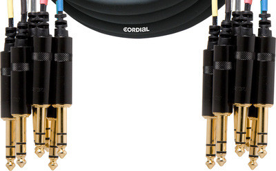 Мультикор Cordial CML 8-0 VV 5 C 8xджек стерео 6,3 мм/8xджек стерео 6,3 мм, 5м